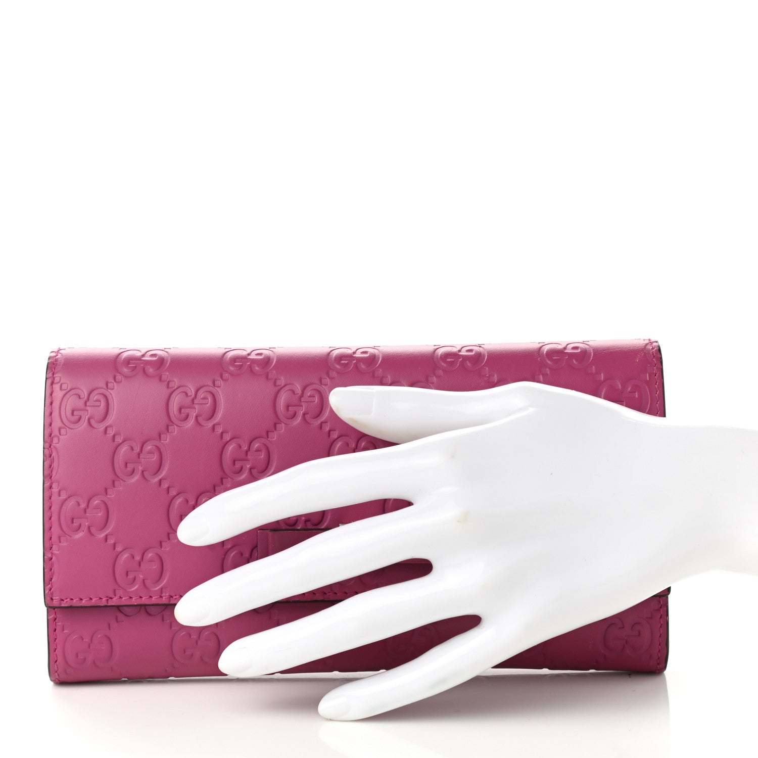 Gucci Guccissima Signature Bowy Continental Wallet Peonia Flower 2 of 7