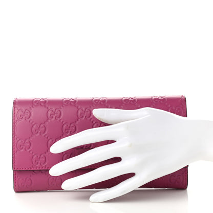 Gucci Guccissima Signature Bowy Continental Wallet Peonia Flower 2 of 7