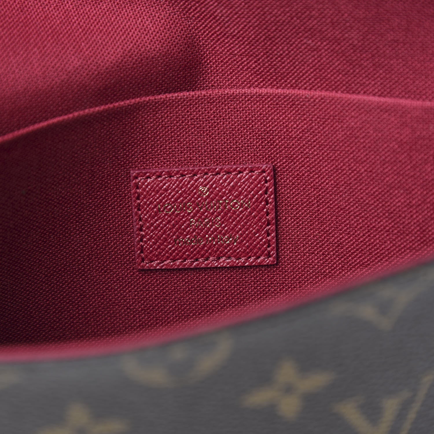 Louis Vuitton Monogram Pochette Felicie Chain Wallet Fuchsia 6 of 10