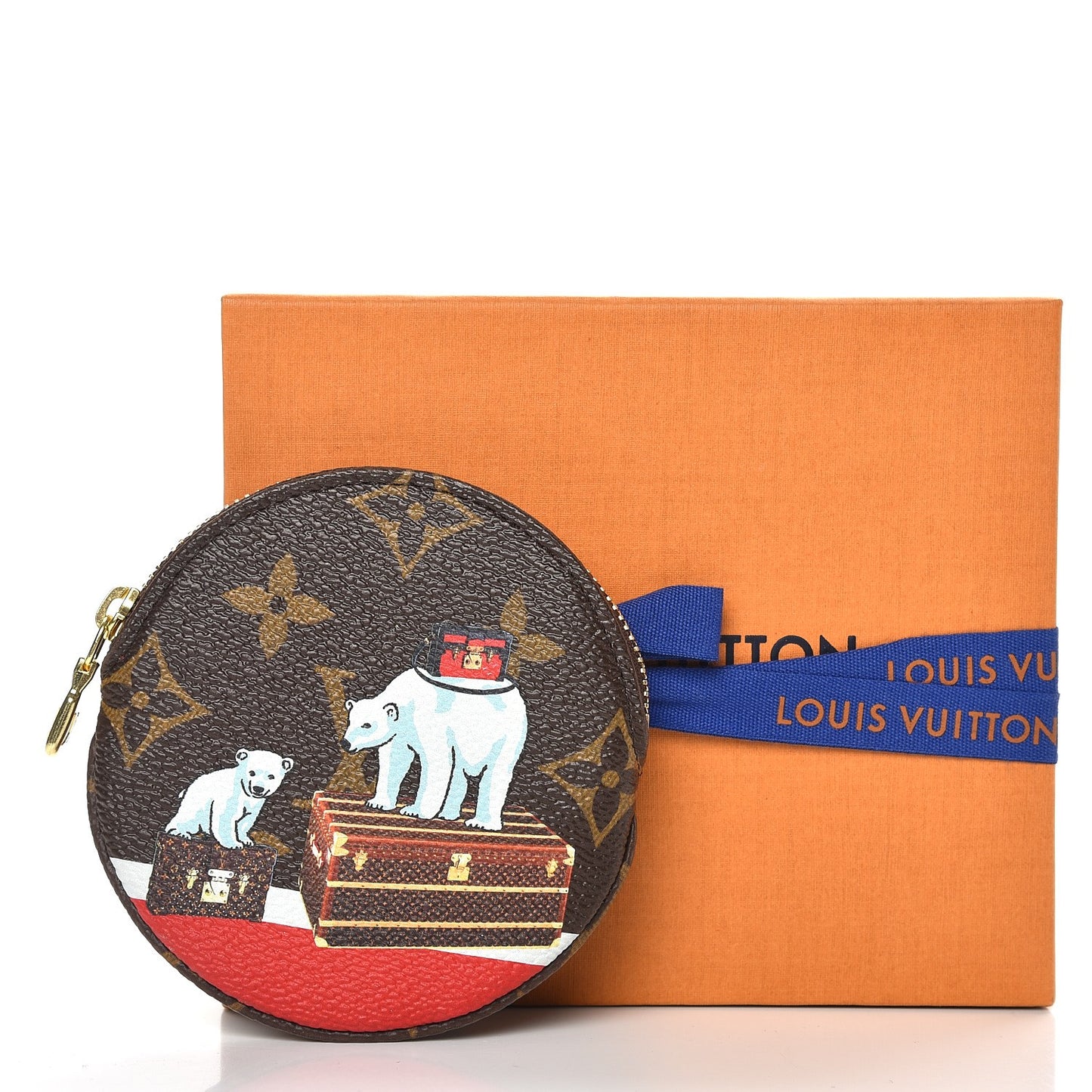 Monogram 2017 Christmas Animation Round Coin Purse