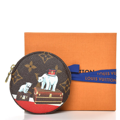 Louis Vuitton Monogram 2017 Christmas Animation Round Coin Purse 7 of 7