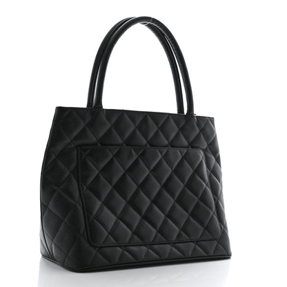 Chanel Caviar Quilted Medallion Tote Black 3 of 12