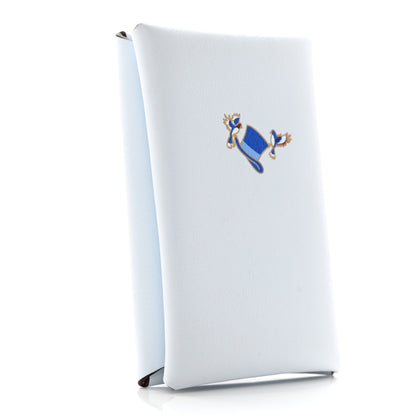 Hermes Swift Printed Cowboy Calvi Card Case Bleu Brume 3 of 8