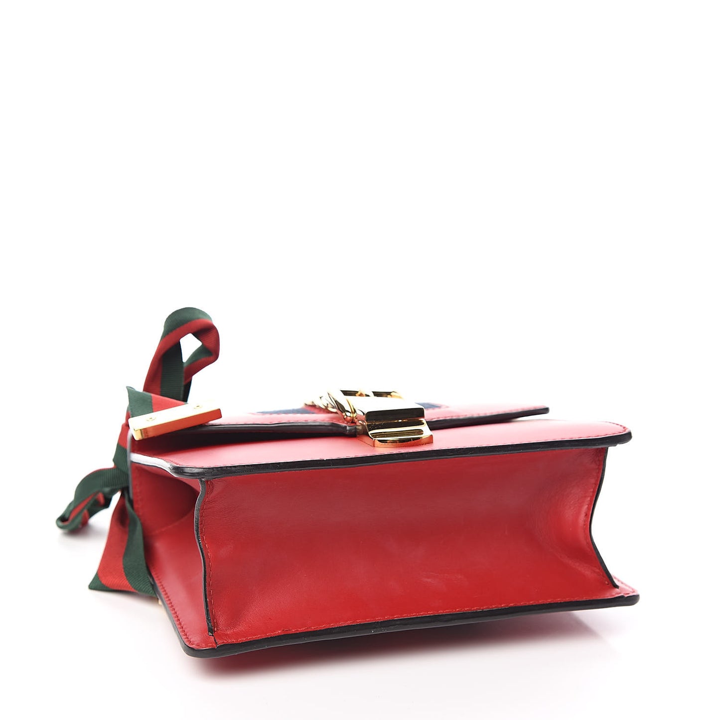 Calfskin Mini Sylvie Chain Shoulder Bag Hibiscus Red