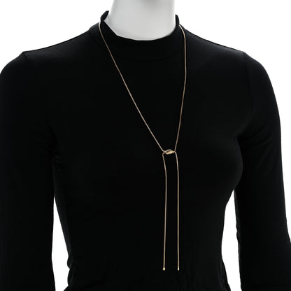 David Yurman 18K Yellow Gold 1.7mm Box Chain Slider Necklace 36" 2 of 5