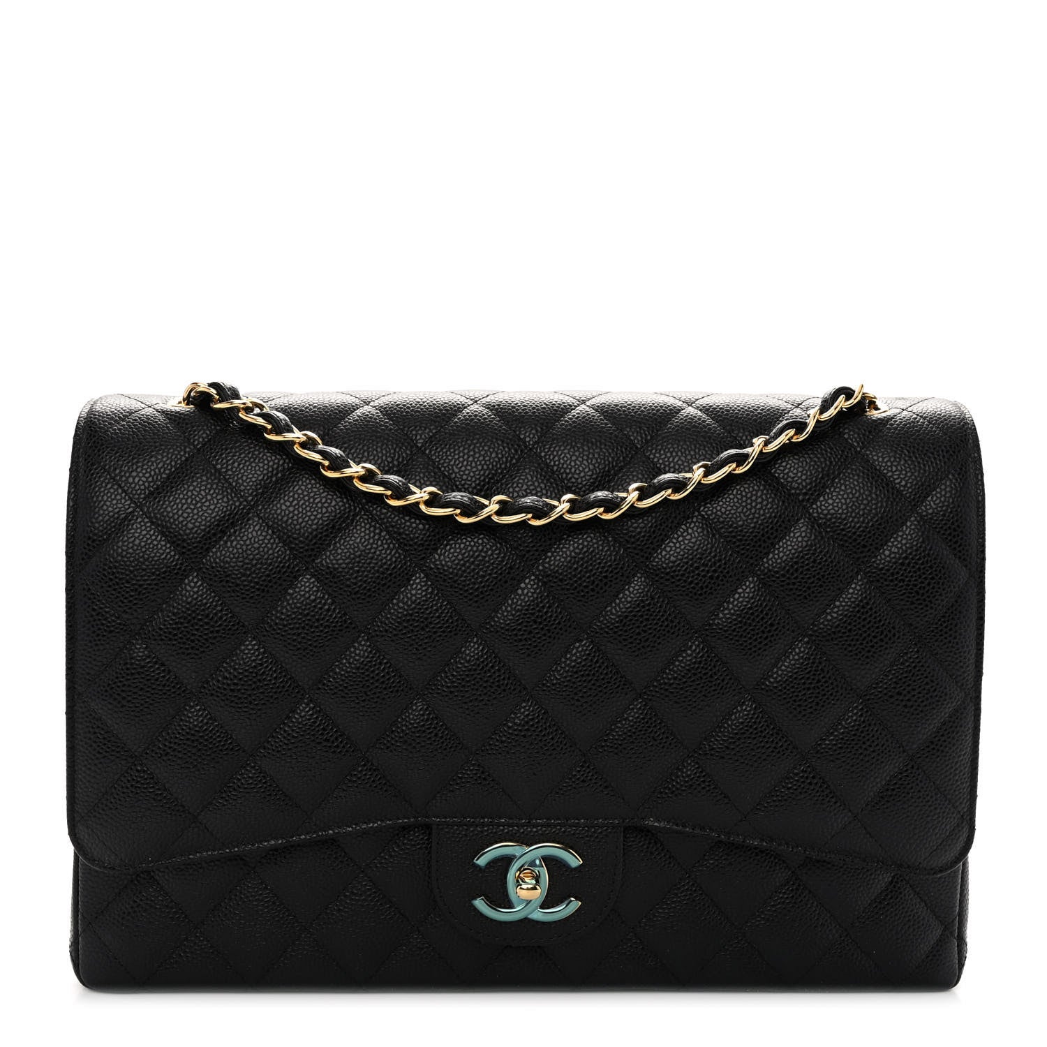 Chanel Caviar Quilted Maxi Double Flap Black 1 of 10