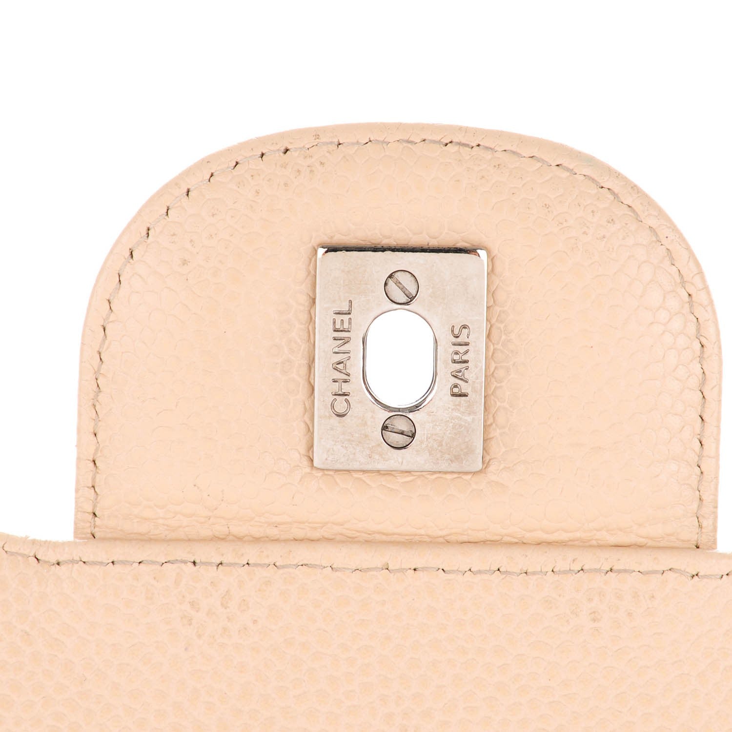 Chanel Caviar Quilted Jumbo Single Flap Beige Clair 5 of 11