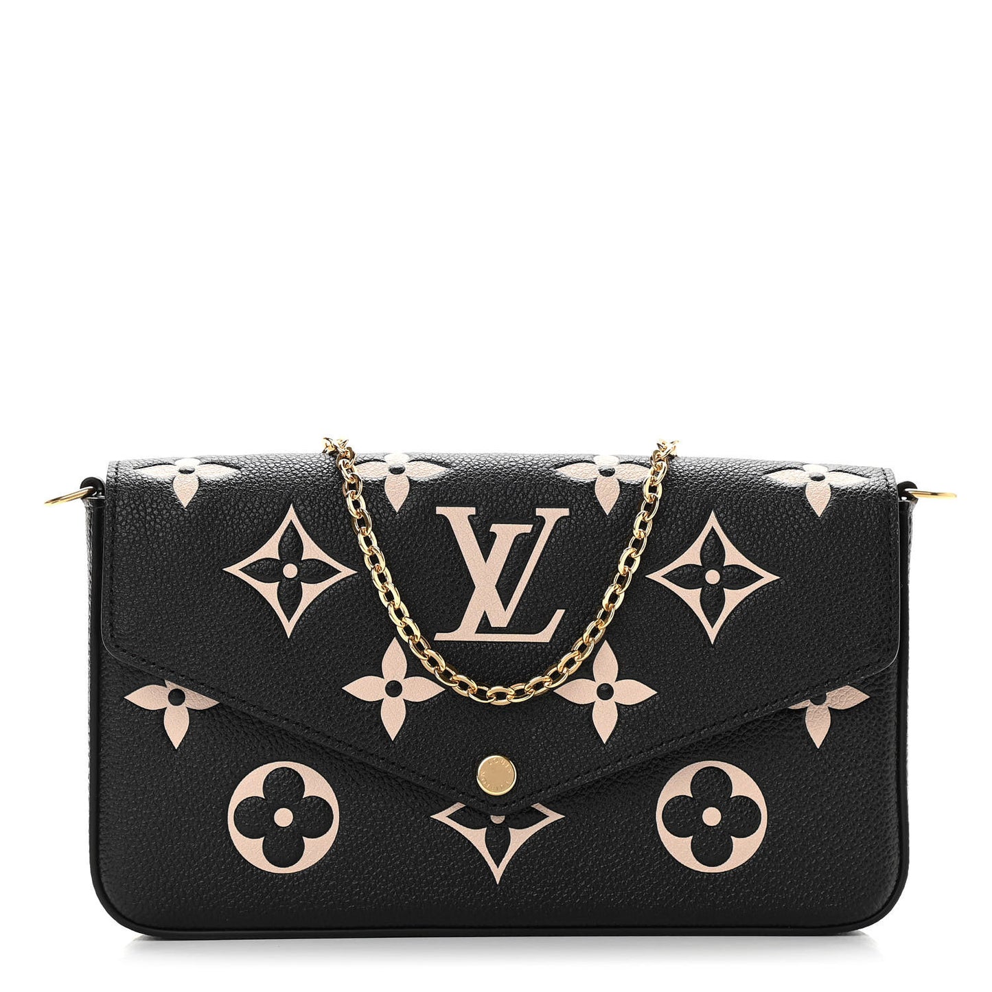 Empreinte Monogram Giant Felicie Pochette Black Beige
