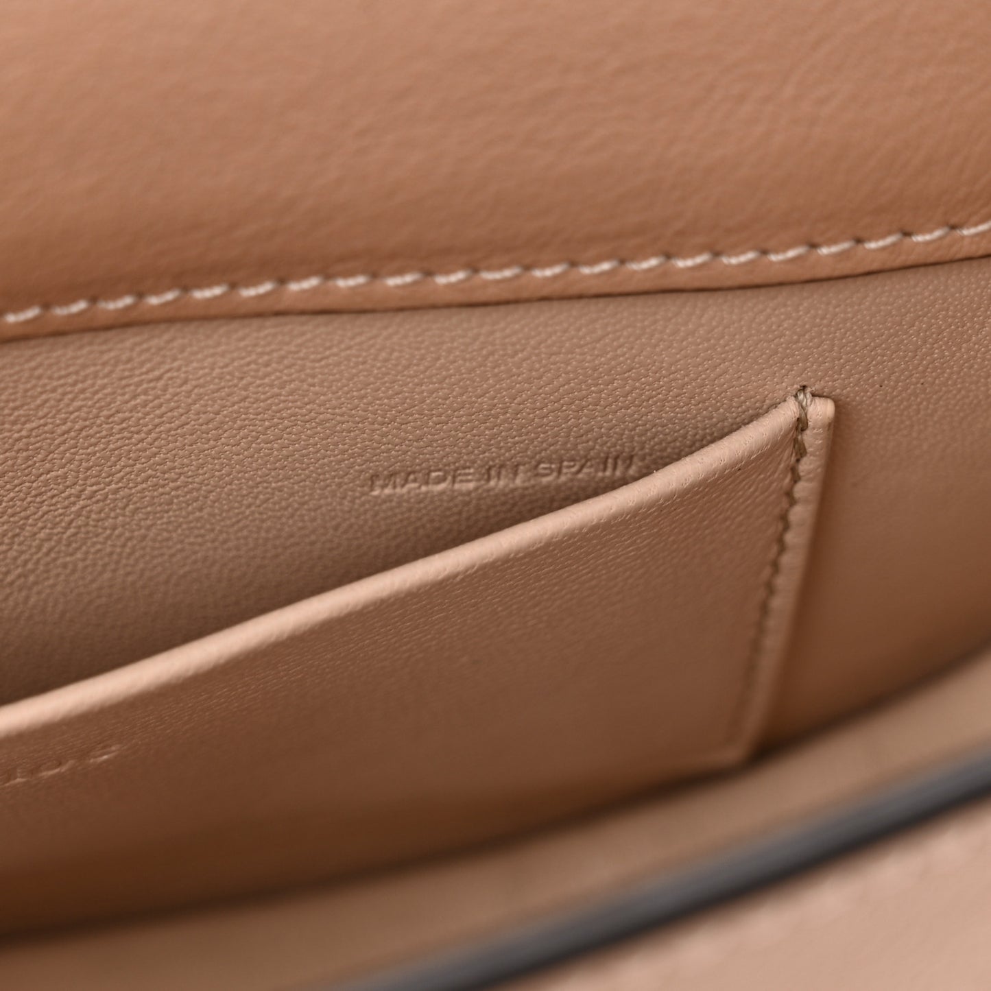 Calfskin Small Nile Bracelet Minaudiere Bag Biscotti Beige