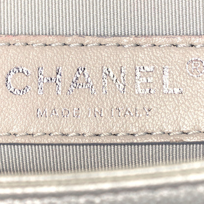 Chanel Metallic Caviar Quilted New Medium Boy Flap Silver 6 of 11