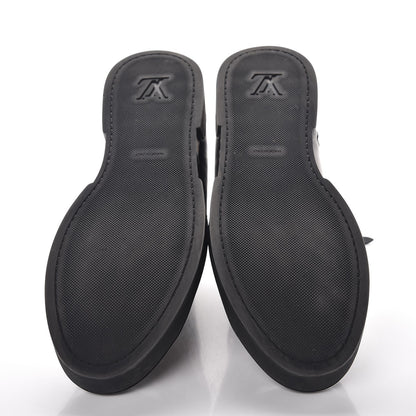 Louis Vuitton Calfskin Monogram Checkpoint Sneaker Boot 38 Black 7 of 11