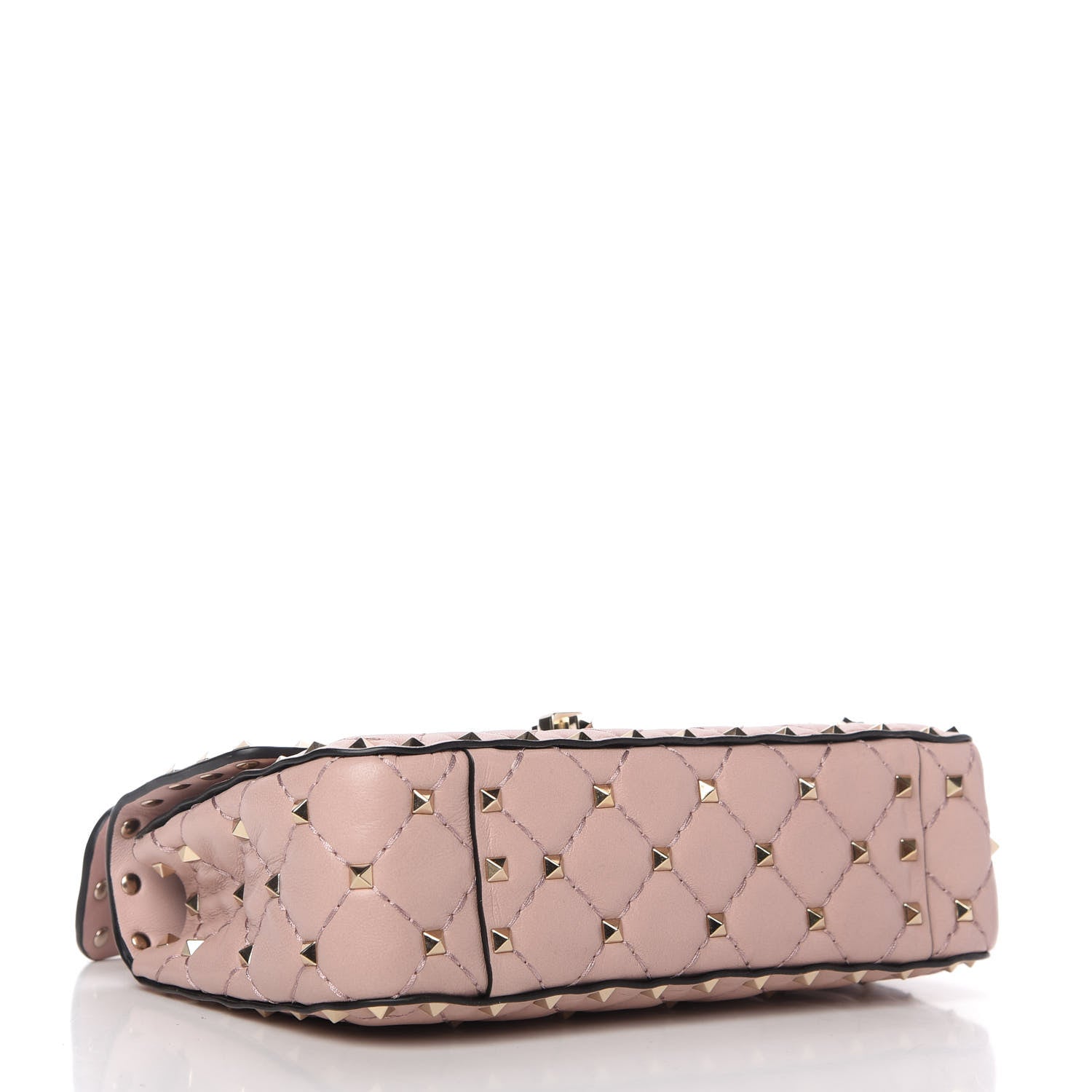 Valentino Garavani Nappa Small Rockstud Spike Shoulder Bag Water Rose 5 of 9