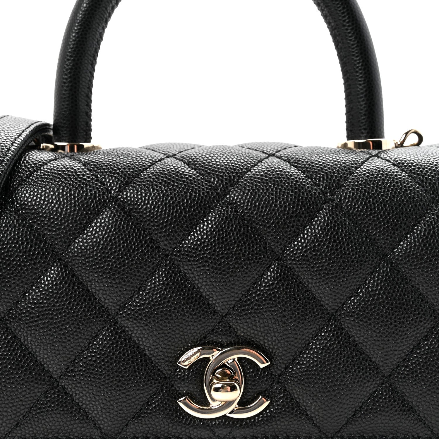 Chanel Caviar Quilted Mini Coco Handle Flap Black 8 of 10