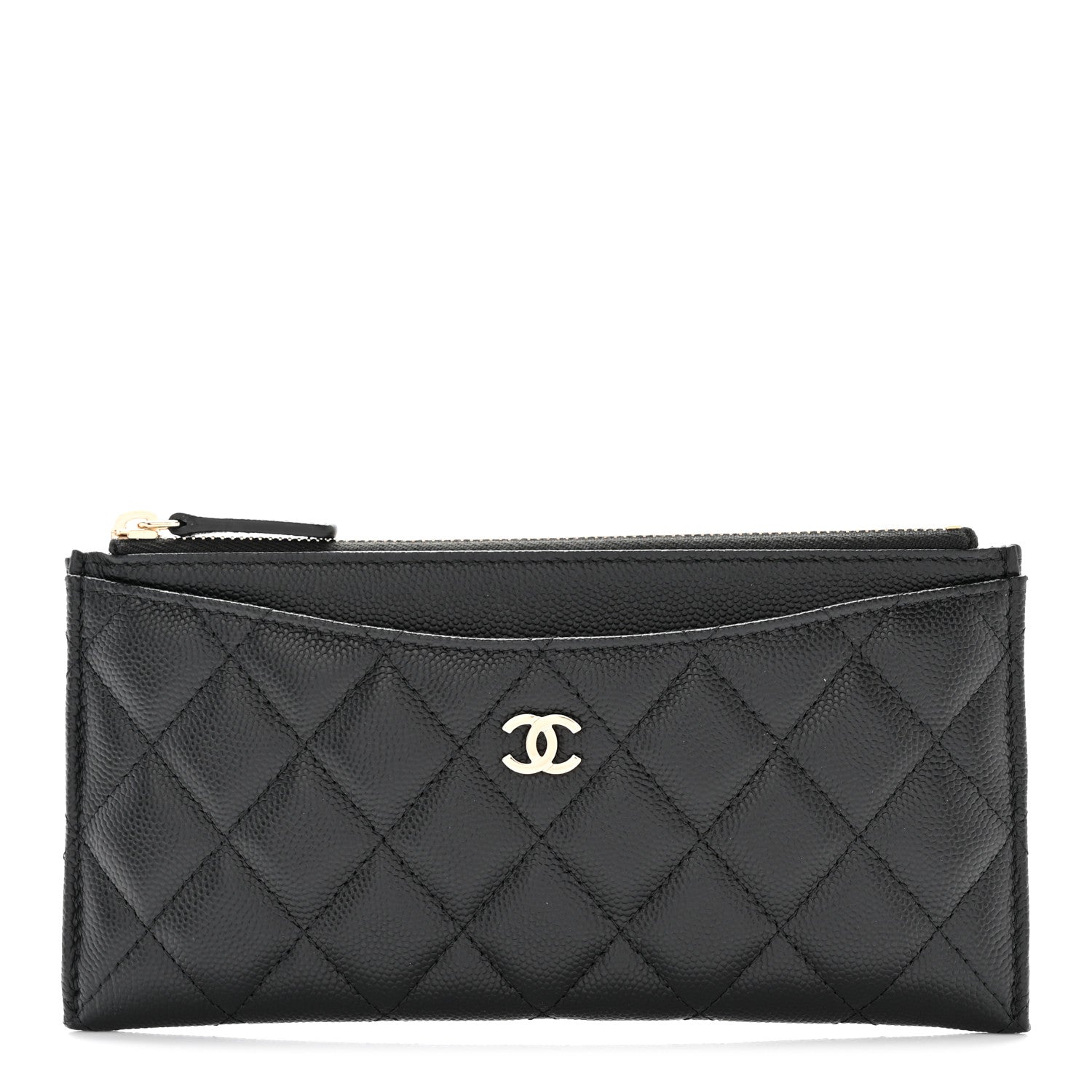 Chanel Caviar Quilted Classic Zip Pouch Black 1 of 10