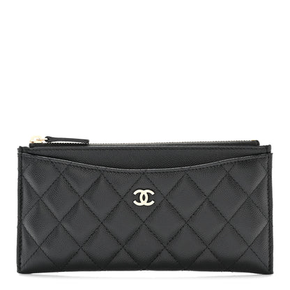Chanel Caviar Quilted Classic Zip Pouch Black 1 of 10