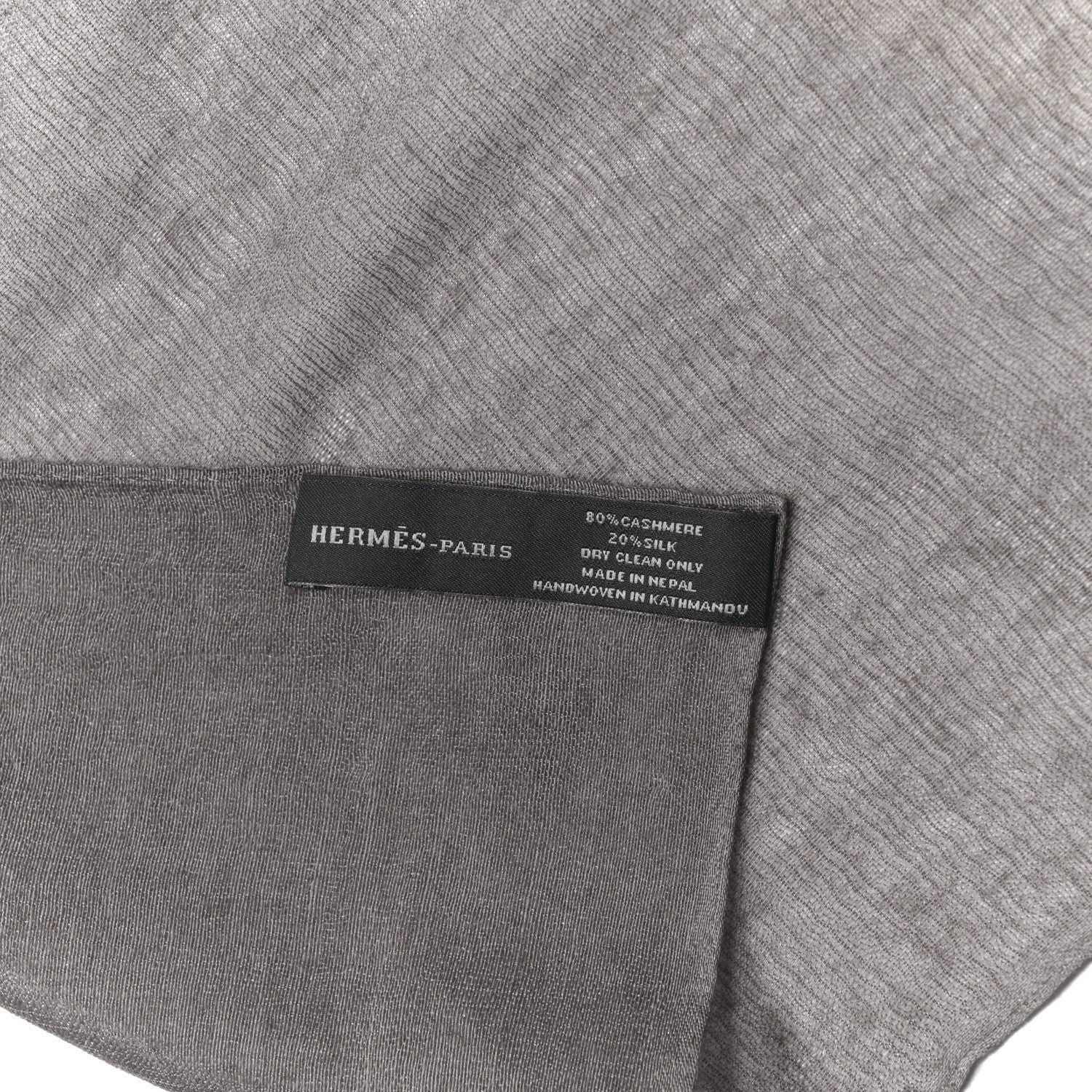 Hermes Cashmere Silk Plume Ombre Unie 140 Scarf 3 of 3