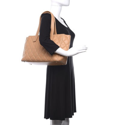 Chanel Calfskin Wild Stitch Medium Tote Beige 3 of 16