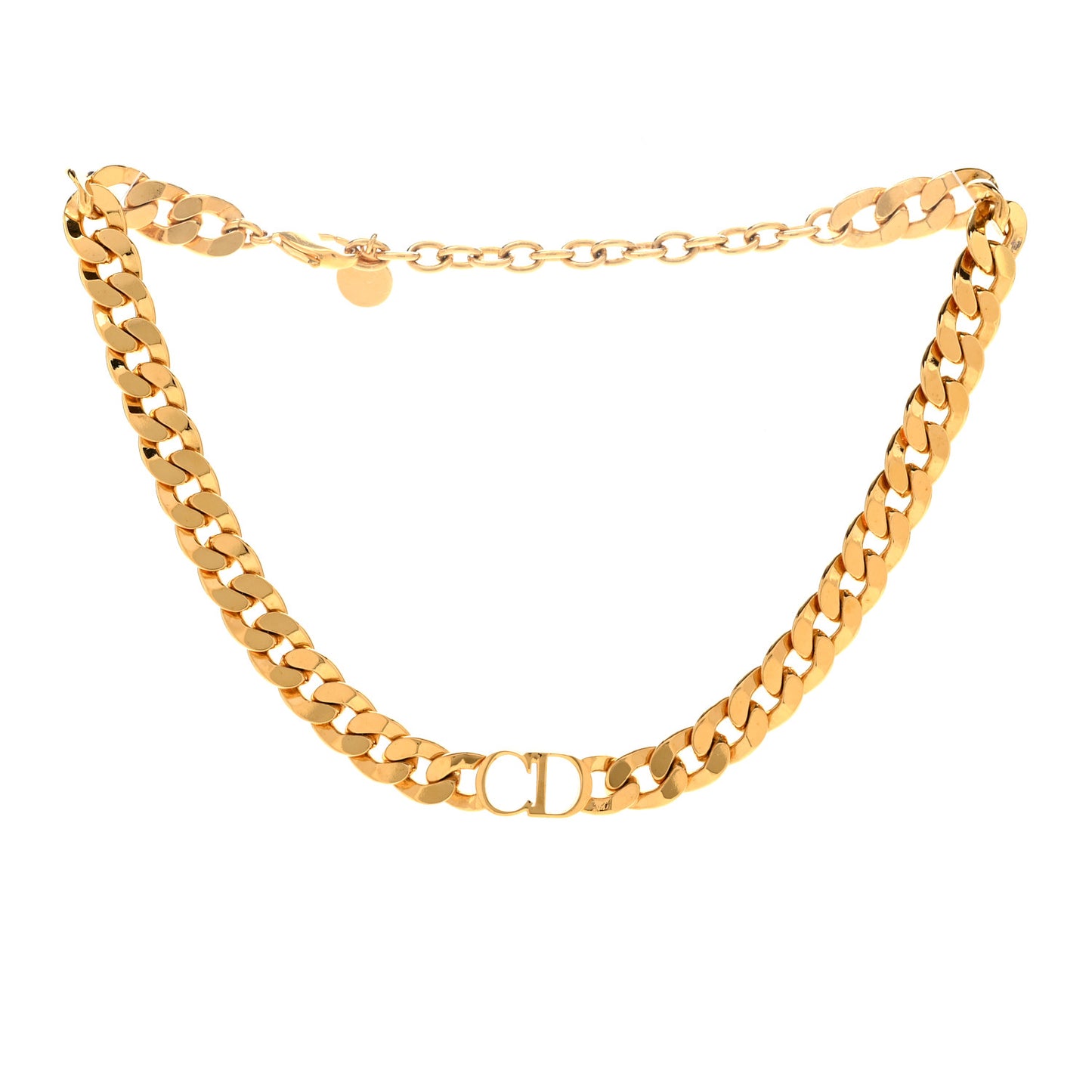Metal Danseuse Etoile Chain Choker Necklace Gold