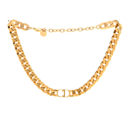Christian Dior Metal Danseuse Etoile Chain Choker Necklace Gold 3 of 5