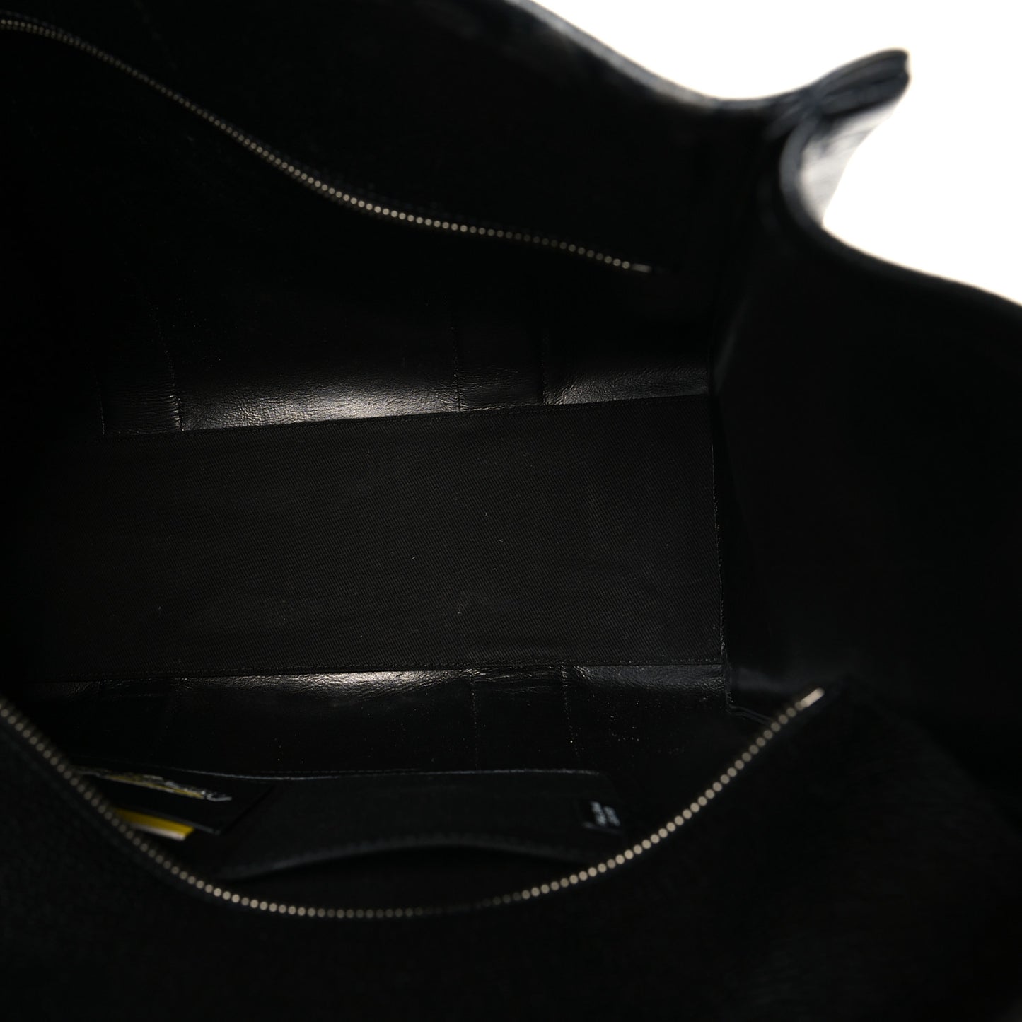 X FUTURA Grained Calfskin Large The Tote Bag Black