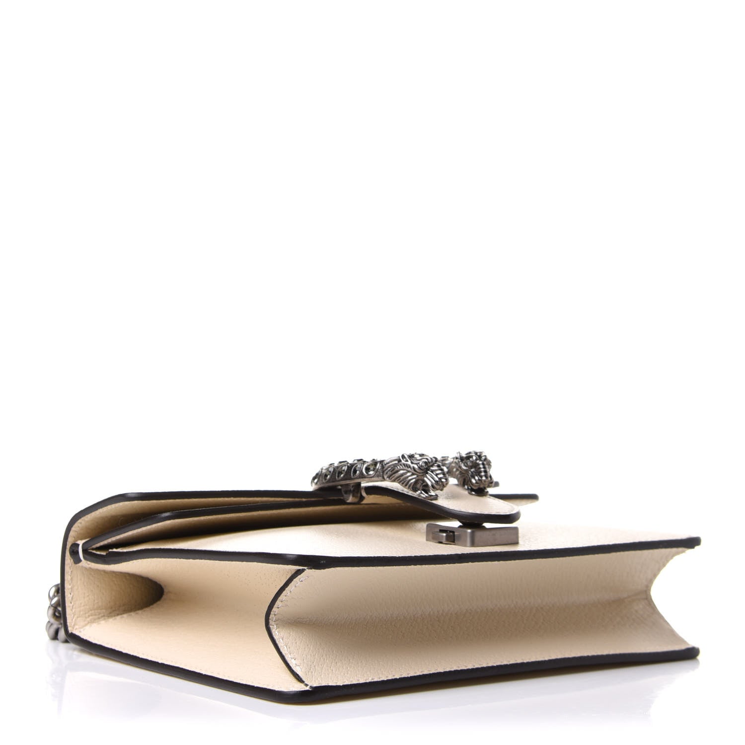 Gucci Textured Calfskin Crystal Mini Dionysus Shoulder Bag Mystic White 4 of 10