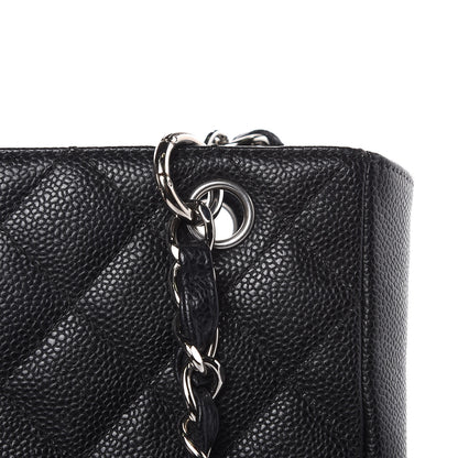 Chanel Caviar Quilted Petit Shopping Tote PST Black 14 of 15