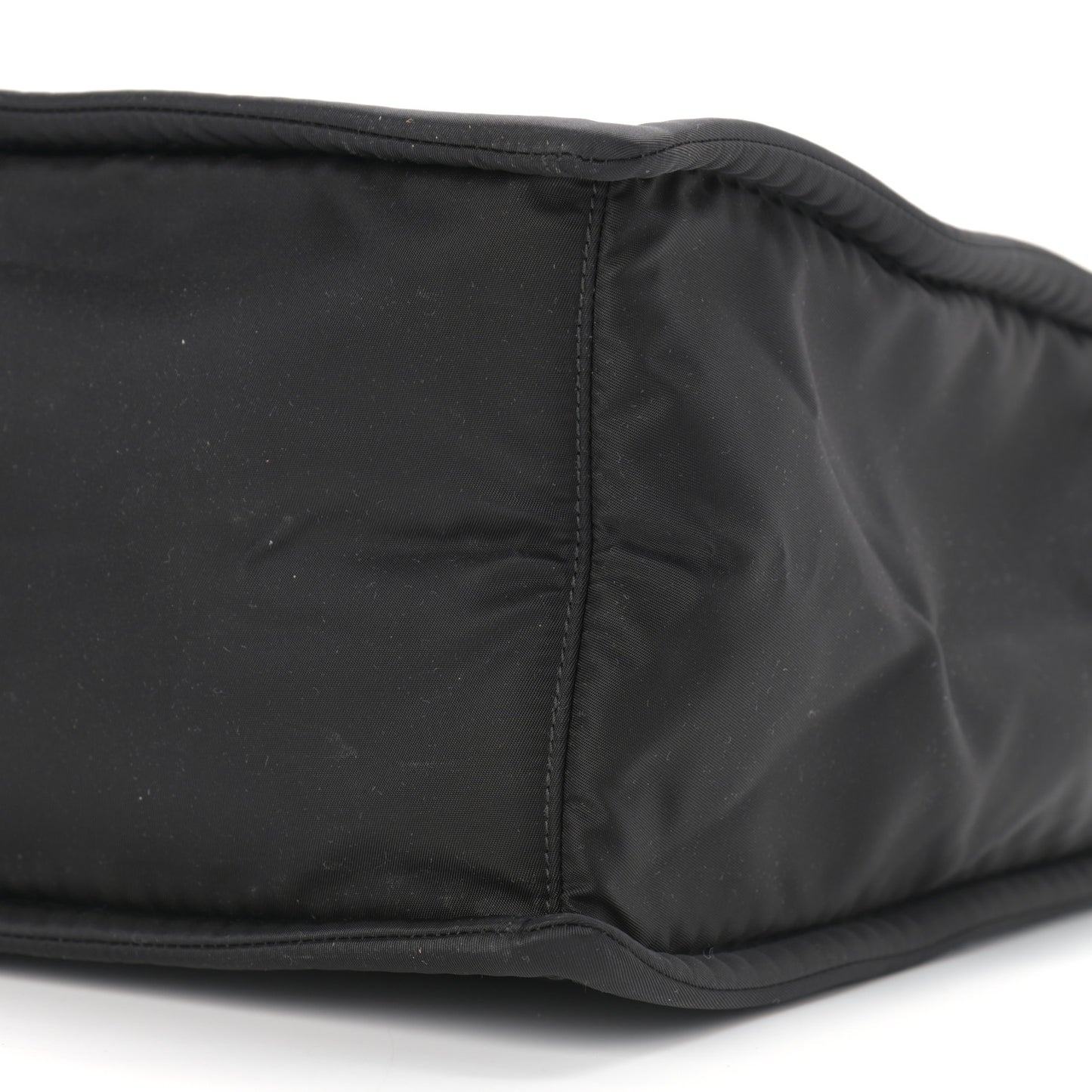 Tessuto Nylon Chain Shoulder Bag Black