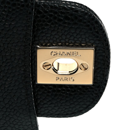Chanel Caviar Quilted Medium Double Flap Black 6 of 12