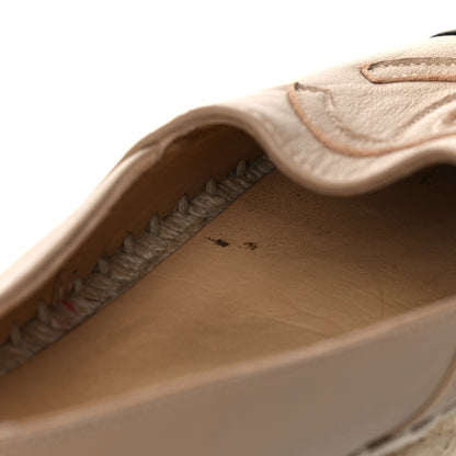 Chanel Lambskin CC Espadrilles 39 Beige Black 8 of 16
