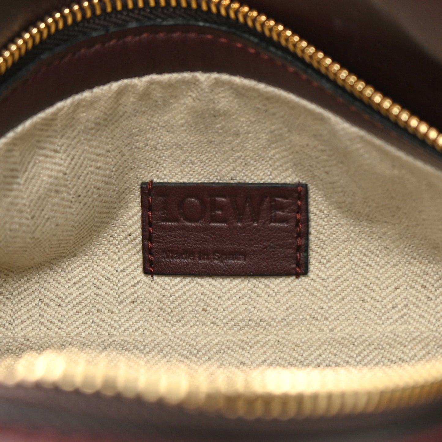 Calfskin Puzzle Hobo Prune