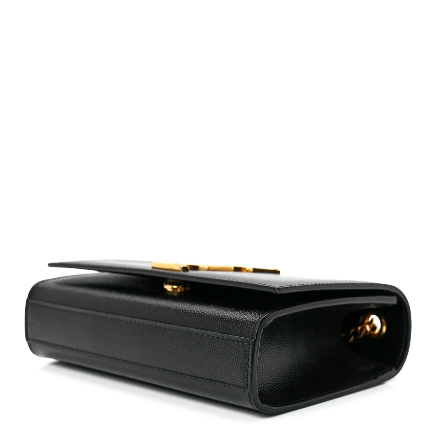 Saint Laurent Grain De Poudre Small Monogram Kate Satchel Black 9 of 11