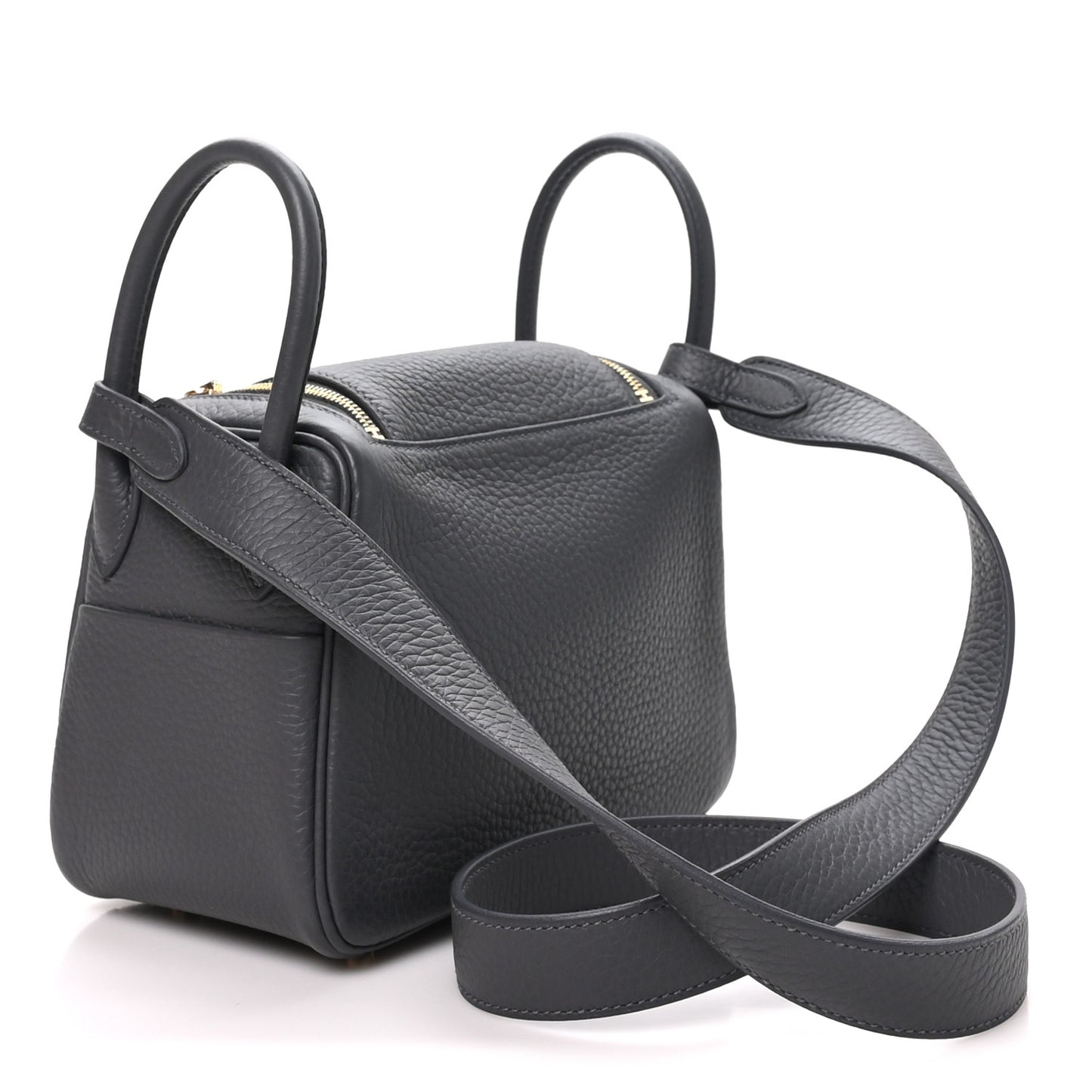 Taurillon Clemence Mini Lindy 20 Gris Misty