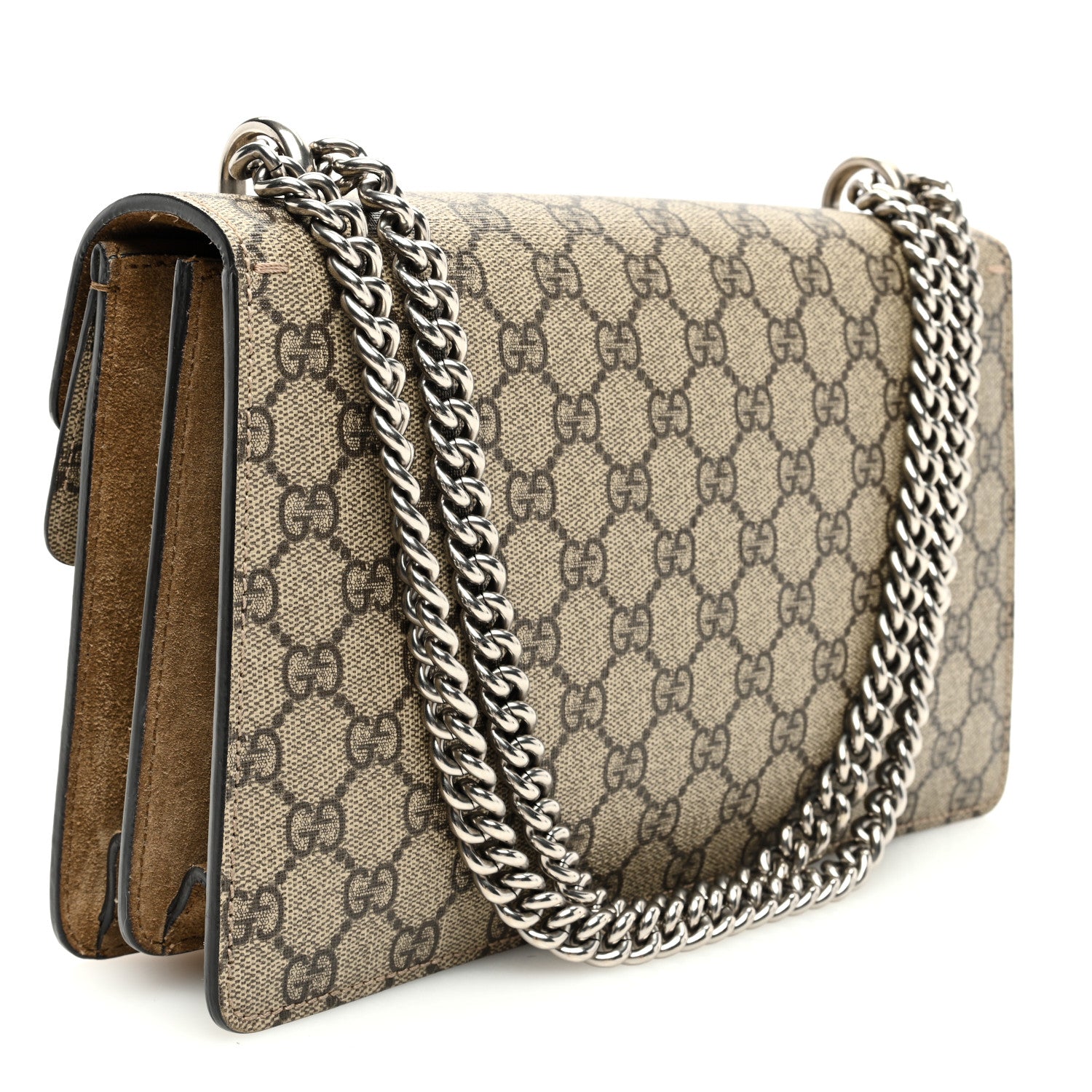Gucci GG Supreme Monogram Small Dionysus Shoulder Bag Taupe 3 of 10