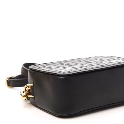 Fendi Vitello Century FF 1974 Embossed Mini Camera Case Black 6 of 12
