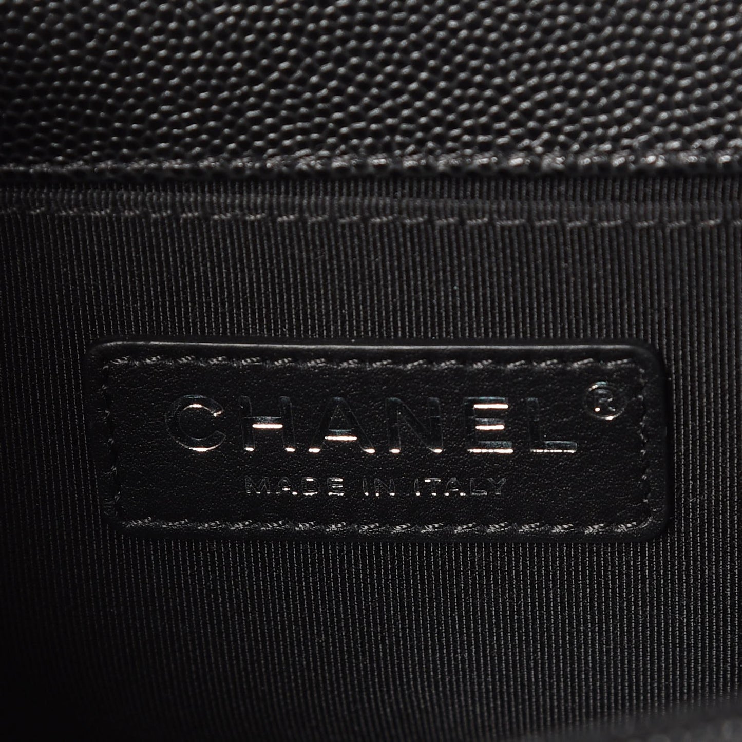Caviar Quilted Small Boy Flap Black