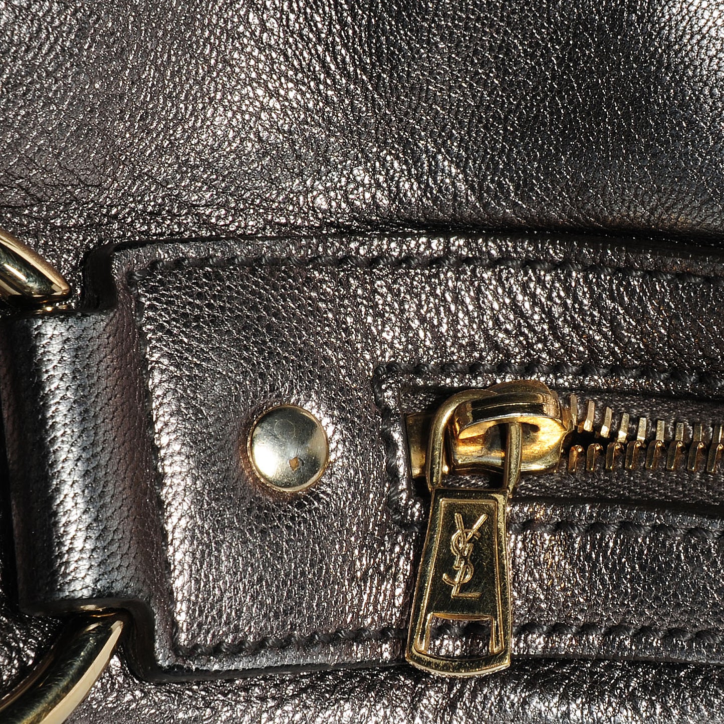 Calfskin Oversized Muse Tote Silver