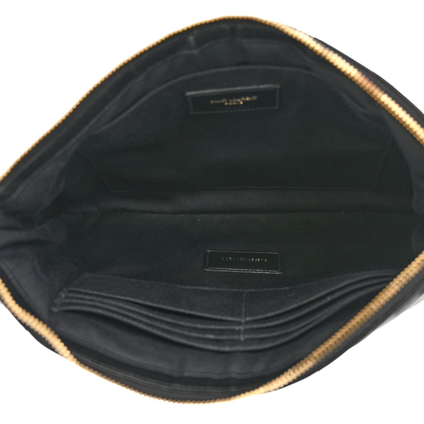 Calfskin Matelasse Monogram Cassandre Tablet Pouch Black