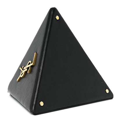 Saint Laurent Lambskin Pyramid Clutch Black 4 of 12