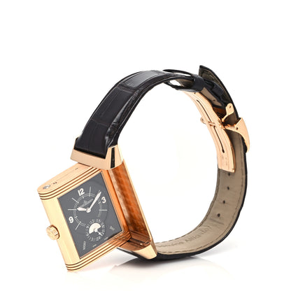 Jaeger-LeCoultre 18K Rose Gold Alligator 30mm Grande Reverso Duo Manual Winding Watch Q3742421 7 of 8