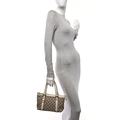 Gucci Monogram Small Abbey Tote Off White 3 of 11