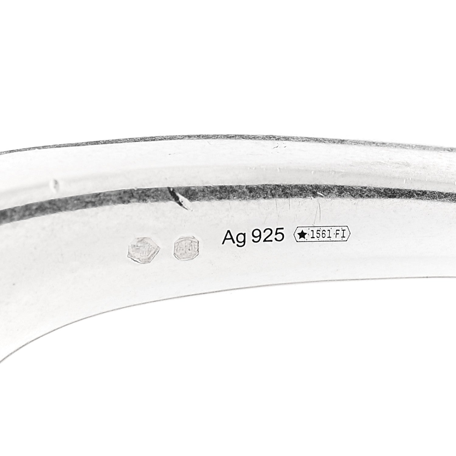 Gucci Sterling Silver Calfskin Horsebit Bracelet 4 of 6