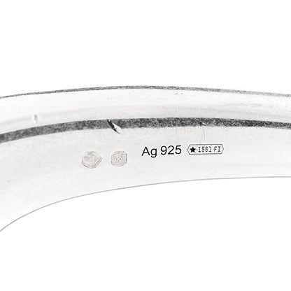Gucci Sterling Silver Calfskin Horsebit Bracelet 4 of 6
