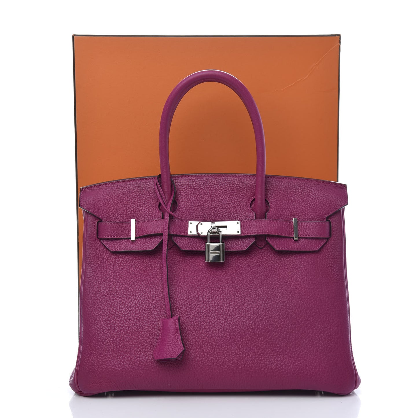Togo Birkin 30 Rose Pourpre