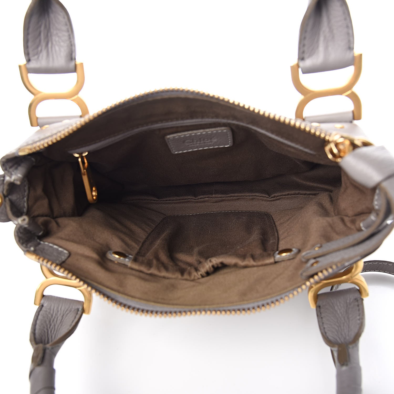 Chloe Calfskin Small Marcie Satchel Cashmere Grey 5 of 14