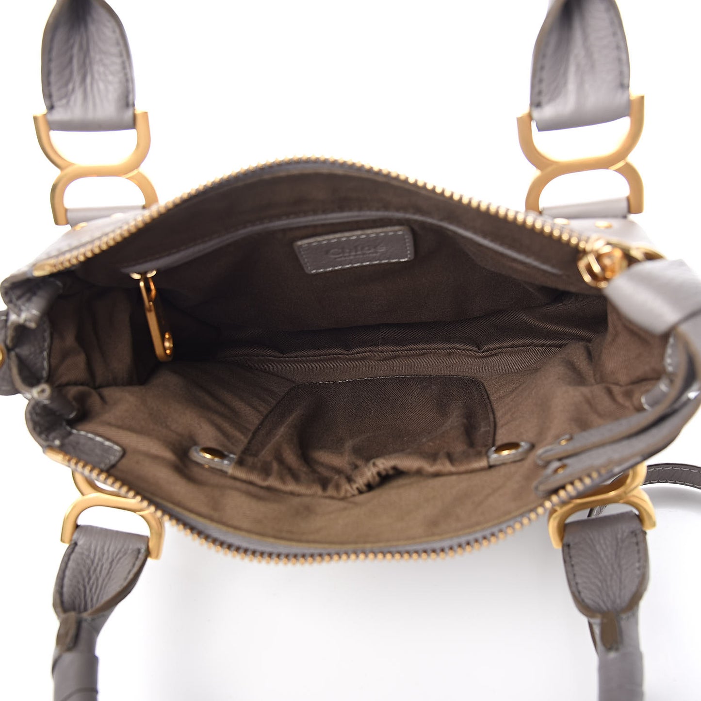 Calfskin Small Marcie Satchel Cashmere Grey