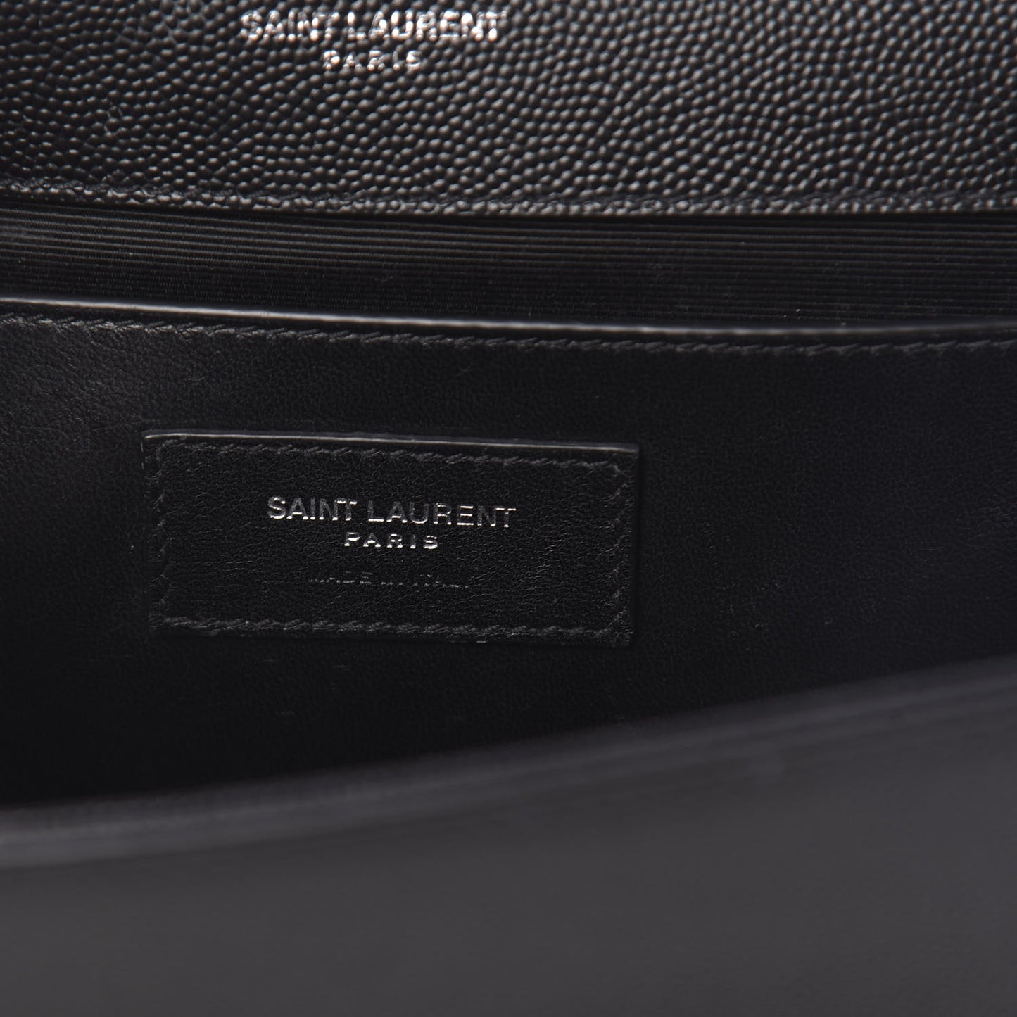Grain De Poudre Medium Classic Monogram Kate Satchel Black