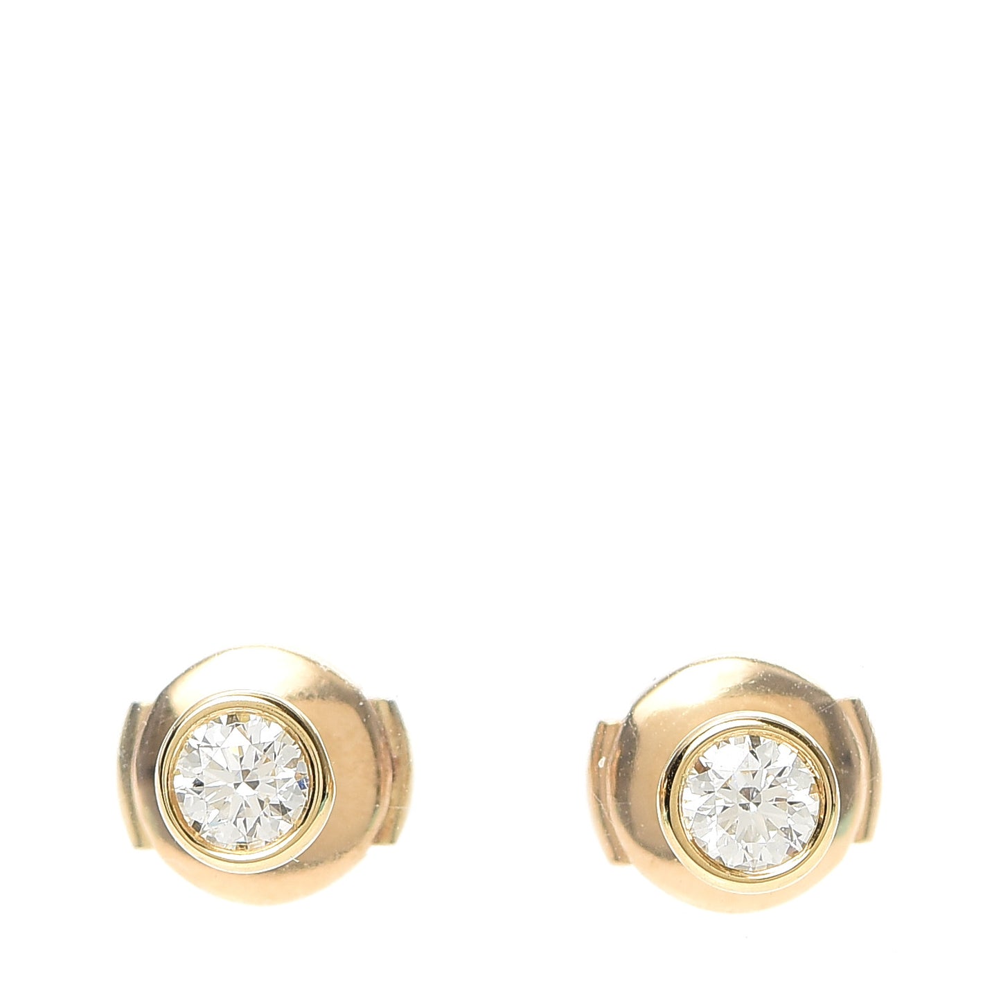 18K Yellow Gold Diamond .34ctw Elsa Peretti Diamonds By The Yard Earrings