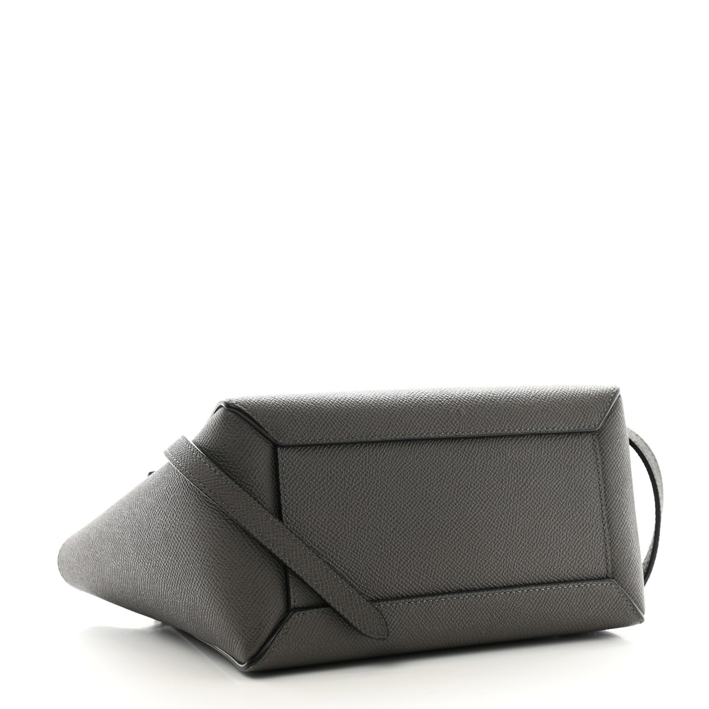 Grained Calfskin Nano Belt Bag Grey