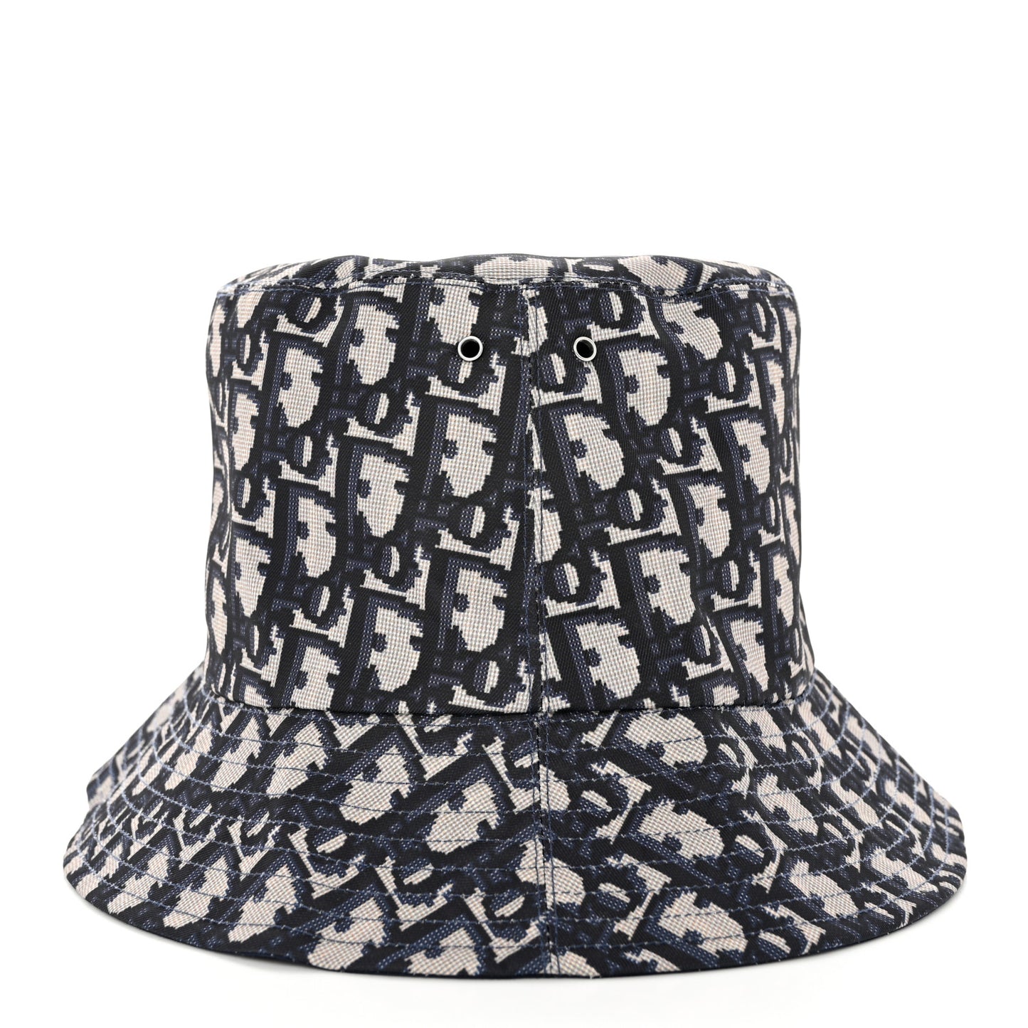 Polyester Cotton Oblique Teddy-D Brim Bucket Hat 57 Blue