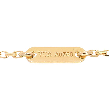 Van Cleef & Arpels 18K Yellow Gold Mother of Pearl Sweet Alhambra Bracelet 3 of 5